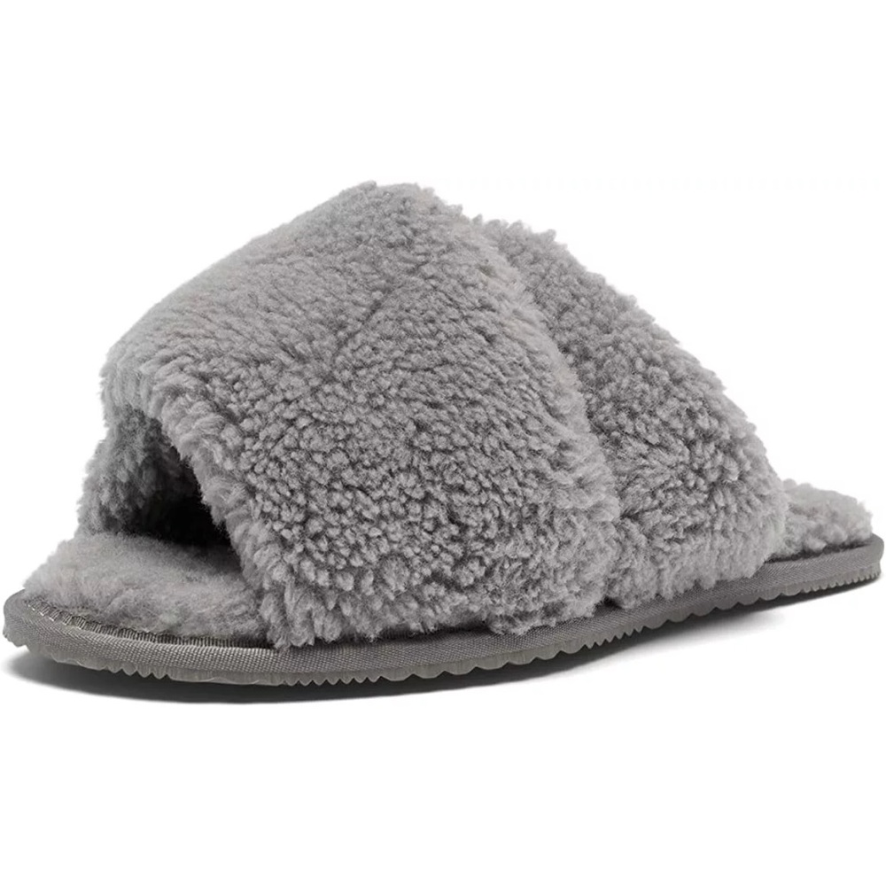 NEW Sorel Women's Go Mail Run Quarry/Sea Salt Slip On Slipper Women's Size 10